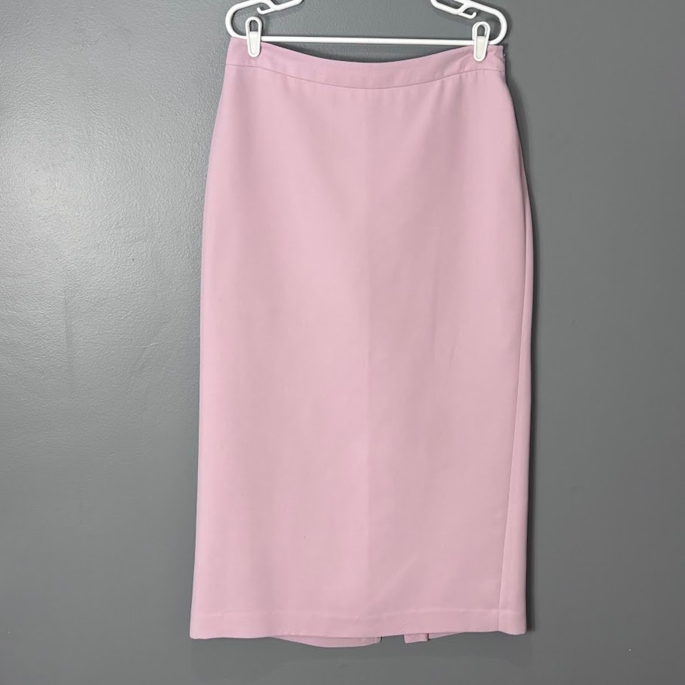 Apostrophe Womens Pink Midi Pencil Skirt Size‎ 14 Lined Career Professional